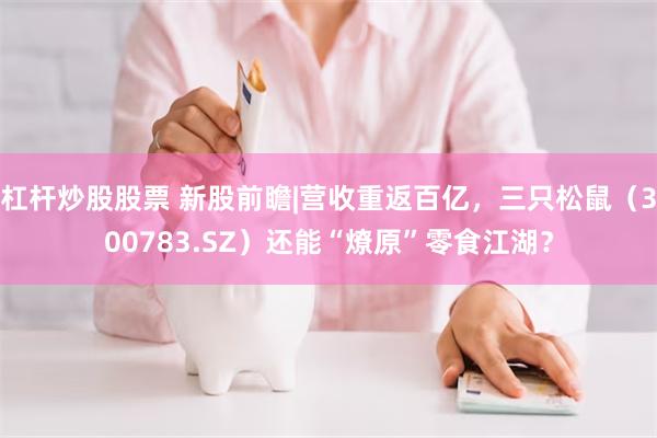 杠杆炒股股票 新股前瞻|营收重返百亿，三只松鼠（300783.SZ）还能“燎原”零食江湖？