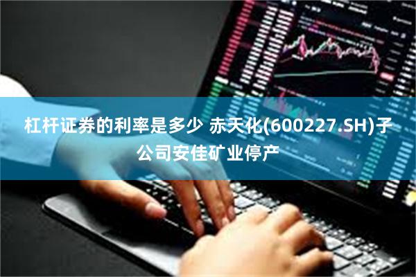 杠杆证券的利率是多少 赤天化(600227.SH)子公司安佳矿业停产
